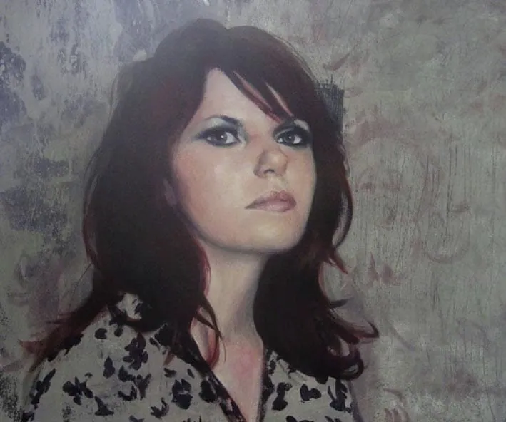 Retrato de mujer — óleo sobre lienzo